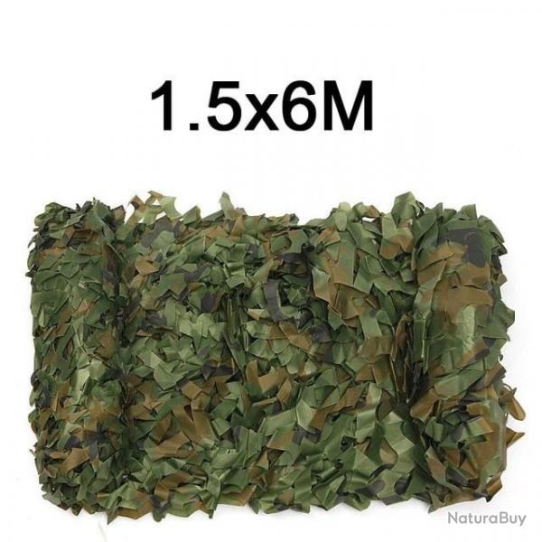 Filet de Camouflage 1.5 x 6 METRES - LIVRAISON GRATUITE !!