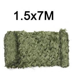 Filet de Camouflage VERT 1.5 x 7 METRES - LIVRAISON GRATUITE !!