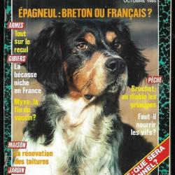 le chasseur français octobre 1985 , chasse , pêche , maison, santé, nature, jardinage , élevage
