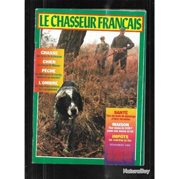 le chasseur franais novembre 1988 , chasse , pche , maison, sant, nature, jardinage , levage