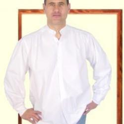 Chemise plissée à l'ancienne L Blanc