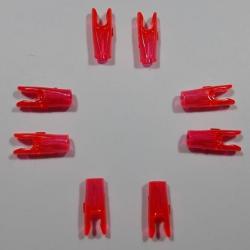 Lot de 8 Encoches Pin Large Easton X10-Ace Ruby-Rouges