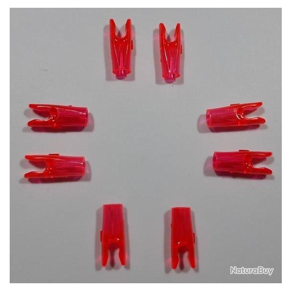 Lot de 8 Encoches Pin Large Easton X10-Ace Ruby-Rouges
