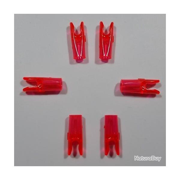 Lot de 6 Encoches Pin Small Easton X10-Ace Ruby-Rouges