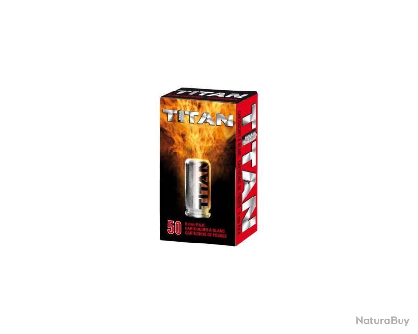 Boîte de 600 cartouches à blanc Titan 9mm PAK - Armurerie Loisir