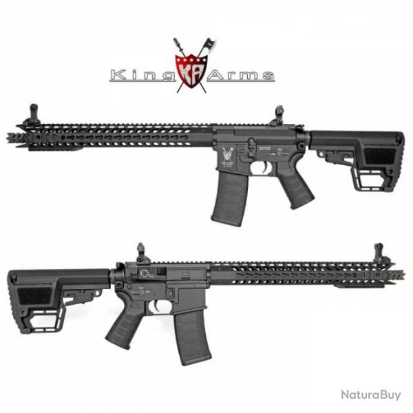 King Arms TWS M4 KeyMod Dinosaur Black mitraillette AEG - 6 mm.