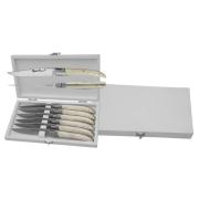 Coffret a couteaux inox et corne - Arts de la table