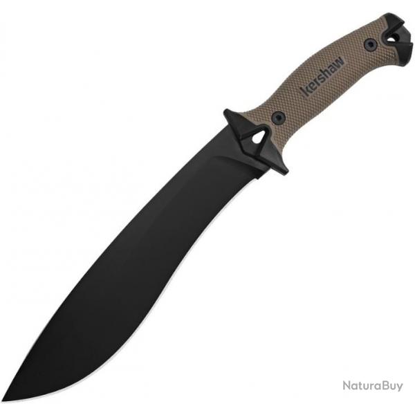 Machette Kershaw Lame en acier 65Mn avec Manche et Etui en FRNKS1077TAN07