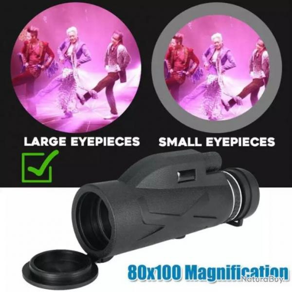 !! TOP PROMO !!! Tlescope monoculaire zoom optique professionnel HD 80X100 haute puissance rf 6740