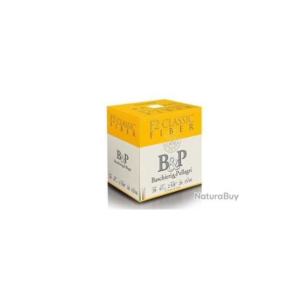 CARTOUCHE BASCHIERI & PELLAGRI F2 CLASSIC FIBER CAL.20 26G PAR 25