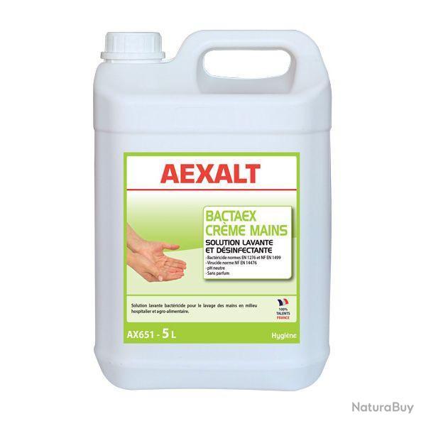 Bidon de 5 L Solution lavante et dsinfectante BACTAEX CRME MAINS Aexalt