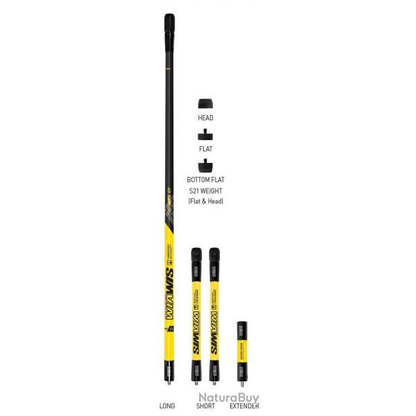 WIAWIS - Stabilisation Centrale S21 28" NOIR CARBONE