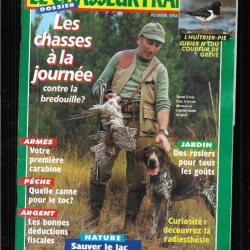 le chasseur français février 1994 les chasses à la journée, l'huitrier pie, radiesthésie , frayères