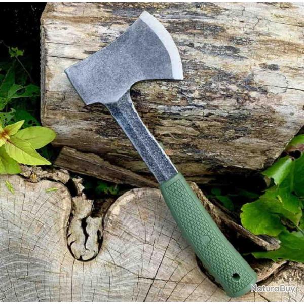 Hache Hachette Condor Campsite Axe Acier Carbone 1075 Manche Green Etui Kydex Salvador CTK3933424HC