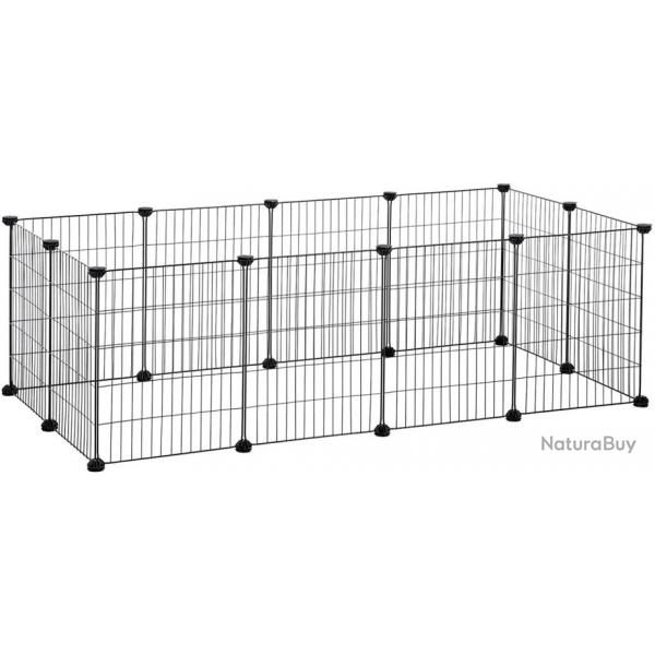 Enclos cage intrieur modulable petits animaux noir 12_0000477
