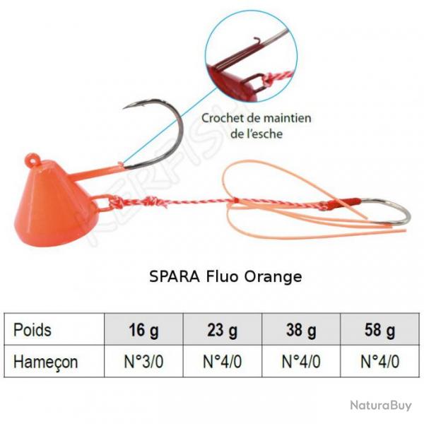 TENYA SPARA EXPLORER TACKLE Fluo Orange 38 g