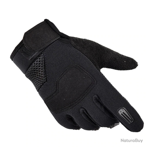 Une paire de gants, noir, taille unique.