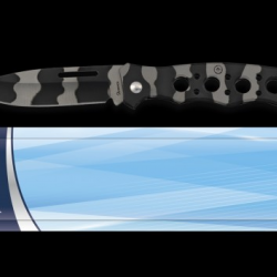 Couteau pliant Acier Camouflage Blister 7.5 cm 18538071