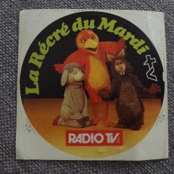 La Récré Du Mardi Radio TV autocollant vintage 10 cm