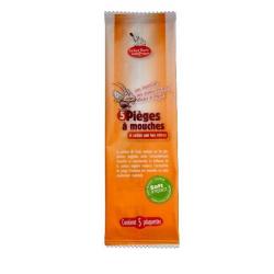 Piège collant mouches et moucherons lot de 5, solution naturelle