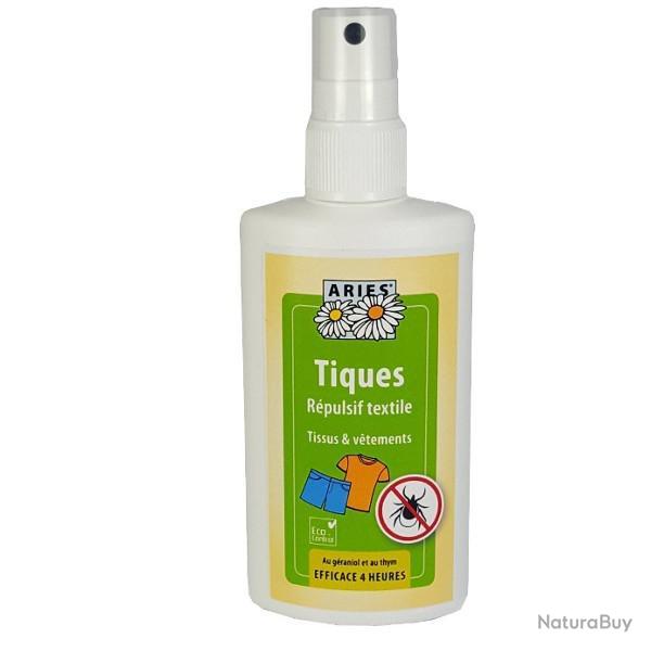 Spray rpulsif anti tiques textile vtements, solution naturelle