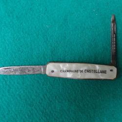 Couteau publicitaire Champagne.