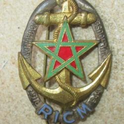 Régiment d'Infanterie Coloniale du MAROC, guilloché, anneaux(2)