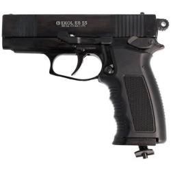 PROMO Pistolet EKOL ES55 BLACK 4.5mm C02 + 1500bbs + 5 capsules C02