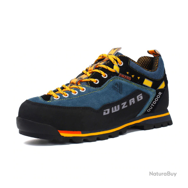 Chaussures basses , randonnes ou trekking, bleu/jaune, tailles 39  46.