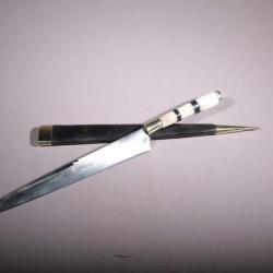 stylet corse manche en ébène et cerf 164