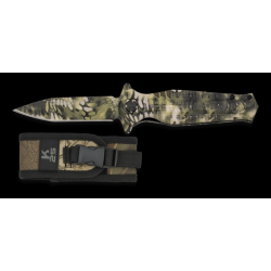 Couteau pliant FOS K25. Phyton camouflage sable Lame 8.9 cm 18324-A07