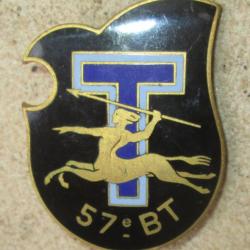 57° Bataillon de Transmissions, émail, 2 boléros Drago