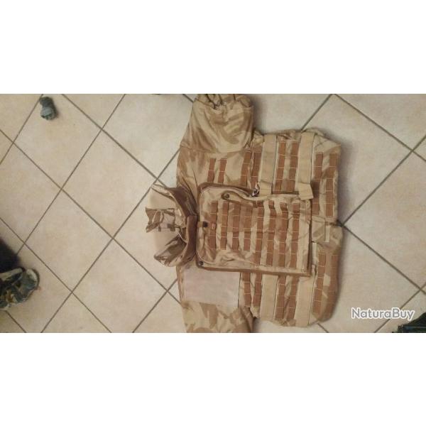 GILET PARE BALLES DESERT NEUF COMPLET TOUT EN KEVLAR D'UNE VALEUR DE PLUS DE 490 EUROS TAILLE 4