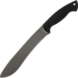 Couteau de camp Bush Craft Lame en acier inox Manche en polymère Etui en Nylon BR0259071