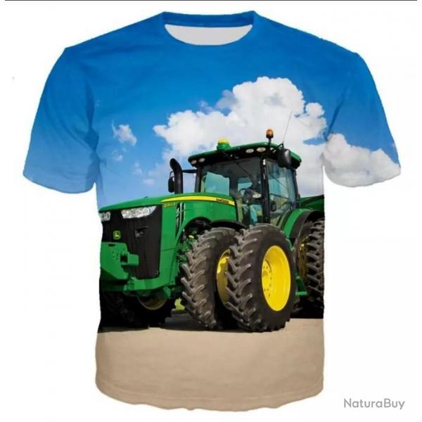 !!! LIVRAISON OFFERTE !!! Tee-shirt 3D raliste chasse pche agriculture tracteur rf 504