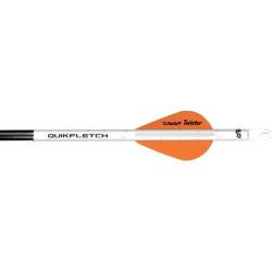 NAP - Plumes et wrap Quickfletch Twister 2" (x6) ORANGE