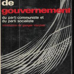 programme commun de gouvernement du parti communiste et du parti socialiste 27 juin 1972