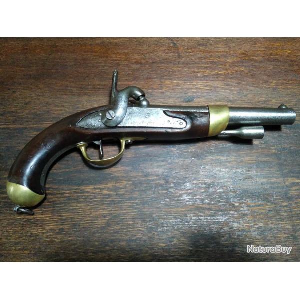 Pistolet de cavalerie ou d'aron  percussion St Etienne - modle 1822 T bis - EM