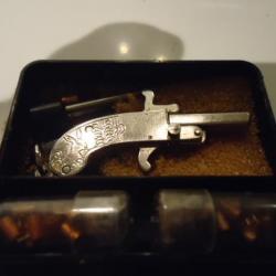 petit pistolet basculant monocoup calibre 2mms a broche en inox