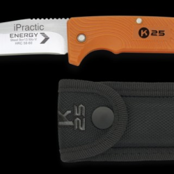 Couteau de poche orange lame 6.5 cm 19547071