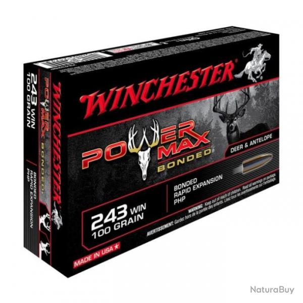 Balles Winchester Power Max Bonded - Cal. 243 Win. - 243 win / Par 1