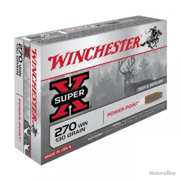 Balles Winchester Power Point - Cal. 270 Win - 270 win / 130 / Par 1