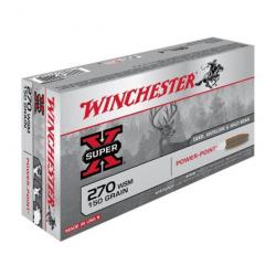 Balles Winchester Power Point - Cal. 270 WSM 270 WSM / Par 1 - 270 WSM / Par 1