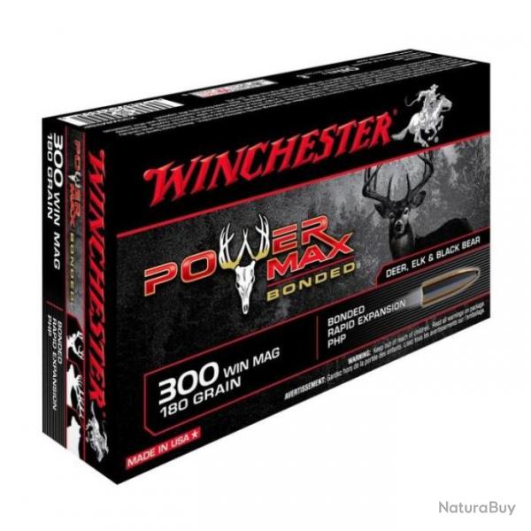 Balles Winchester Power Max Bonded - Cal. 300 Win. Mag. - 300 Win MAG / 180 / Par 1