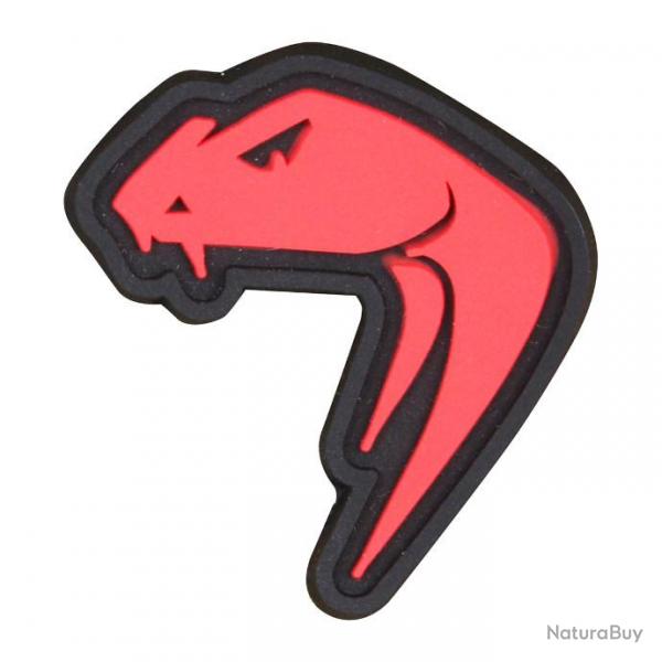 Patch PVC Snake Head Viper ROUGE	