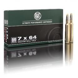 Munitions RWS CAl.7x64 EVO 10,3g 159 grains par 60