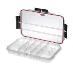 Boîte étanche MAX003T Grip compartimentée 31.6 x 19.5 x 5.3 cm Plastica Panaro - Transparent