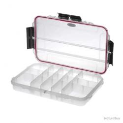 Boîte étanche MAX003T Grip compartimentée 31.6 x 19.5 x 5.3 cm Plastica Panaro - Transparent