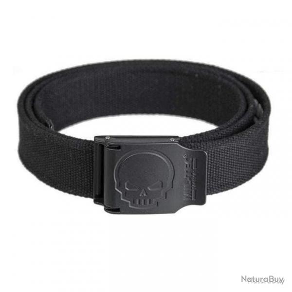 Ceinture Skull Mil-Tec - Noir