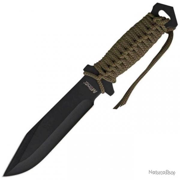 Couteau  lame fixe Combat M-Tech - Noir